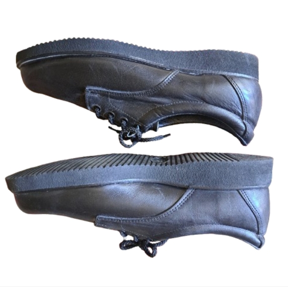 NWOT Mens Wolverine Black Leather Slid Resistant Workshoes 10.5 M - Picture 10 of 13